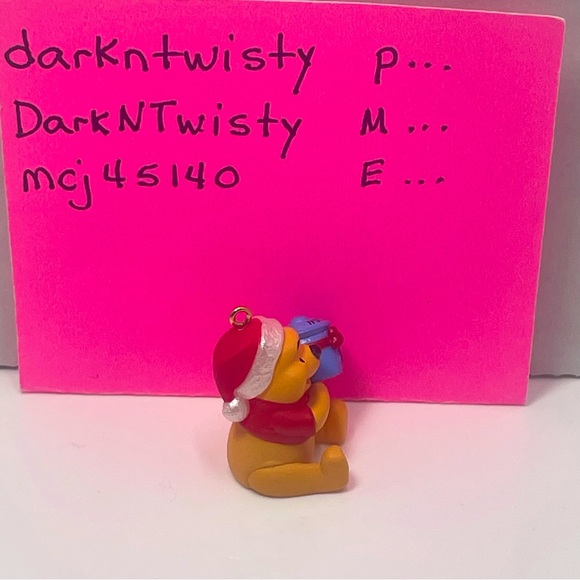 Vintage Disney Winnie the Pooh miniature Hallmark Keepsake Ornament - Picture 4 of 12